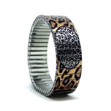 urband LONDON Edelstahlzugarmband SPOTS Braun Schwarz Metallic - 18 mm
