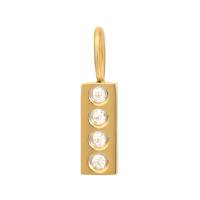 iXXXi Anhänger CHARM DESIGN RECTANGLE gold
