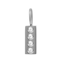 iXXXi Anhänger CHARM DESIGN RECTANGLE silber