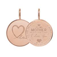 iXXXi Anhänger MOTHER LOVE SMALL rosé Ø 1,8 cm
