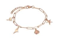 iXXXi Armband PARADISE WITH CHARMS rosé