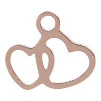 iXXXi Anhänger CHARM 2 HERZEN rosé