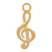iXXXi Anhänger CHARM MUSIKSCHLÜSSEL gold
