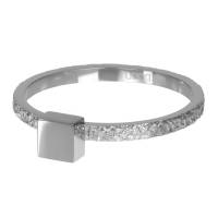 iXXXi Füllring ABSTRACT SQUARE silber - 2 mm