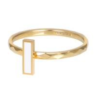 iXXXi Füllring ARTISTIC RECTANGLE gold - 2 mm