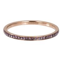 iXXXi Füllring ZIRKONIA KRISTALL tanzanite rosé - 2 mm