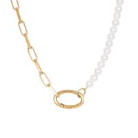 iXXXi Halskette SQUARE CHAIN PEARL gold
