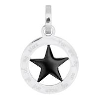iXXXi Anhänger STERN silber schwarz - Ø 2,2 cm