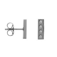 iXXXi Ohrstecker DESIGN RECTANGLE silber
