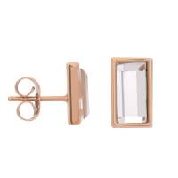 iXXXi Ohrstecker EXPRESSION RECTANGLE rosé