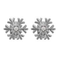 iXXXi Ohrstecker SNOWFLAKE silber