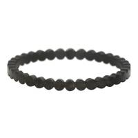 iXXXi Füllring FLAT CIRCLES schwarz - 2 mm