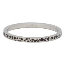iXXXi Füllring SPOTS silber / schwarz - 2 mm