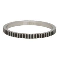 iXXXi Füllring CARTELS silber / schwarz - 2 mm