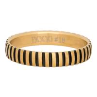 iXXXi Füllring PIANO gold matt / schwarz - 4 mm