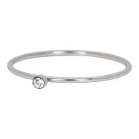 iXXXi Füllring ZIRKONIA 1 KRISTALL WEIß silber - 1 mm