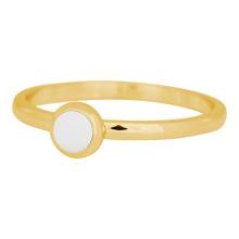iXXXi Füllring 1 Stein Ø 6 mm helles Weiß gold - 2 mm