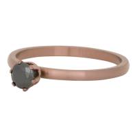 iXXXi Füllring CROWN BLACK DIAMOND STONE braun - 2 mm