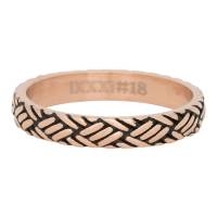 iXXXi Füllring LOVE KNOT rosé / schwarz - 4 mm