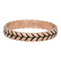 iXXXi Füllring LEAF KNOT rosé / schwarz - 4 mm