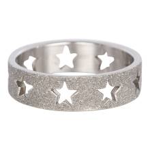 iXXXi Füllring STERNENRING Sandgestrahlt silber - 6 mm