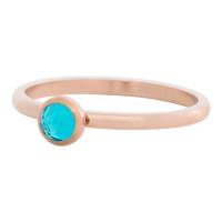 iXXXi Füllring 1 Kristall blau Ø 6 mm rosé - 2 mm