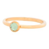 iXXXi Füllring 1 Kristall grün Ø 6 mm gold - 2 mm