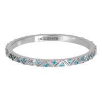 iXXXi Füllring BOHEMIAN AQUA silber - 2 mm