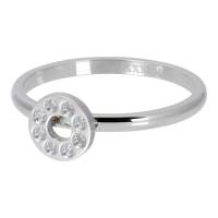 iXXXi Füllring FLAT CIRCLES CRYSTAL STONE silber - 2 mm