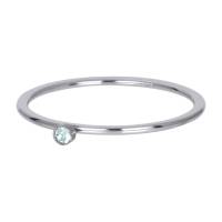 iXXXi Füllring ZIRKONIA 1 KRISTALL GRÜN silber - 1 mm