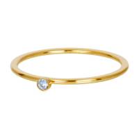 iXXXi Füllring ZIRKONIA 1 KRISTALL LIGHT SAPHIRE gold - 1 mm