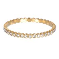 iXXXi Füllring SMALL CIRCLE STONE gold - 2 mm