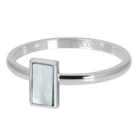 iXXXi Füllring STONE WHITE SHELL silber - 2 mm