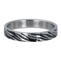 iXXXi Füllring ZEBRA silber - 4 mm