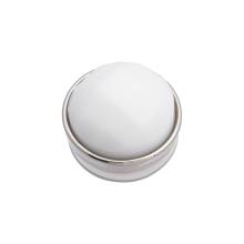 iXXXi Aufsatz TOP PART FACETTE weiß Ø 6 mm silber