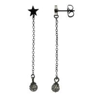 iXXXi Ohrringe WRECKINGBALL BLACKSTONE schwarz