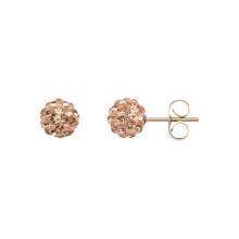 iXXXi Ohrstecker KRISTALLBALL CHAMPAGNER rosé Ø 4 mm