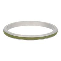 iXXXi Füllring LINE OLIVE silber - 2 mm