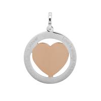 iXXXi Anhänger HERZ silber rosé - Ø 3,5 cm